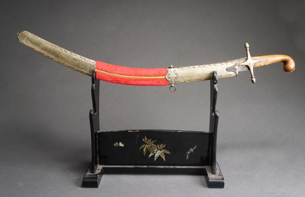 MIDDLE EASTERN HORN HANDLE SWORD