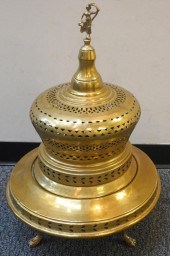 MIDDLE EASTERN PIERCED BRASS B