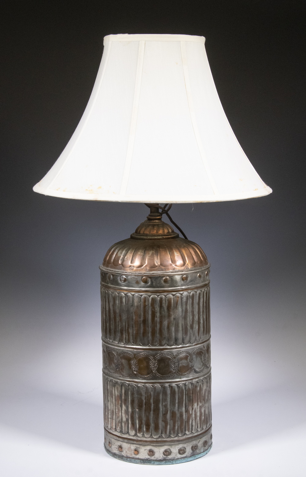 MIDDLE EASTERN TINNED COPPER JAR,