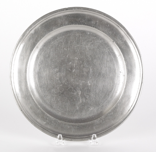 Middletown Connecticut pewter plate