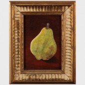 MIDGE CALAHAN: PEAROil on canv
