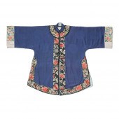MIDNIGHT-BLUE-GROUND SILK LADY