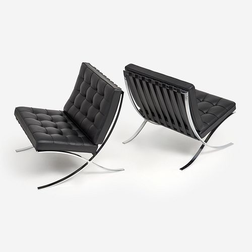 MIES VAN DER ROHE FOR KNOLL, PAIR