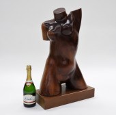 MIGUEL ESTRELLA CARVED WOOD NU