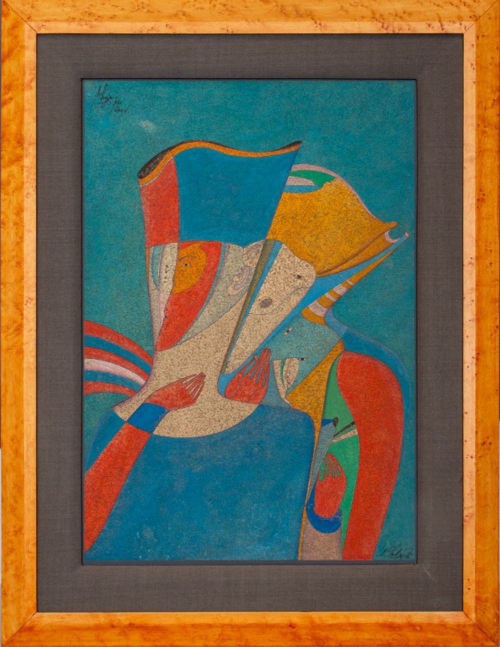 MIHAIL CHEMIAKIN MIXED MEDIA ON