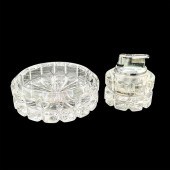 MIKASA CRYSTAL LIGHTER AND ASH