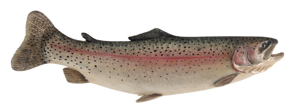 MIKE BORRETT CARVED RAINBOW TROUT