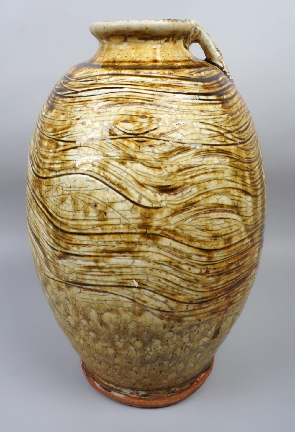 MIKE DODD TALL STONEWARE JAR