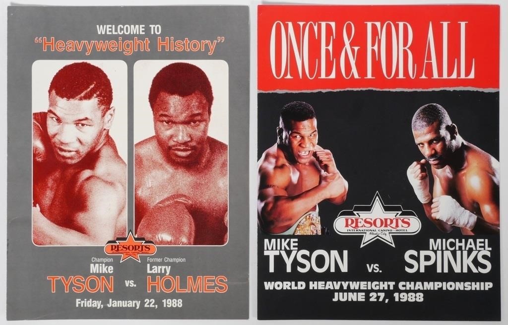 MIKE TYSON FIGHT PROGRAMS (2)