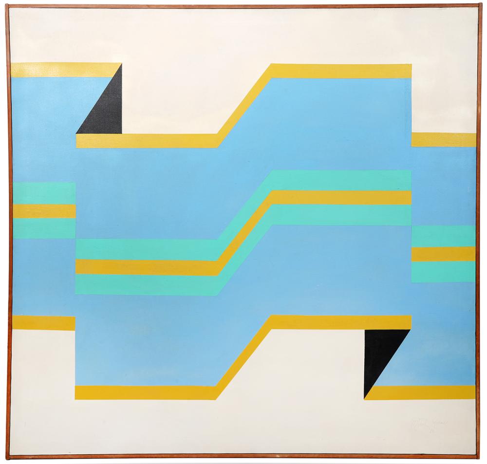 MIKEL KARAS ACRYLIC OP ART