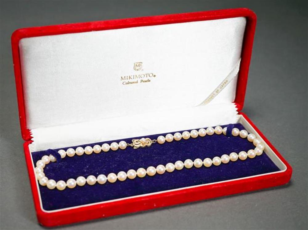 MIKIMOTO 14-KARAT YELLOW-GOLD