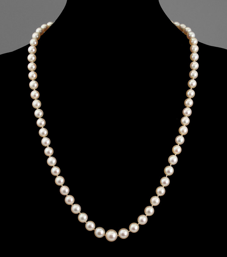 MIKIMOTO CULTURED PEARL STRAND: