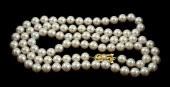 MIKIMOTO PEARL NECKLACE, 18K C