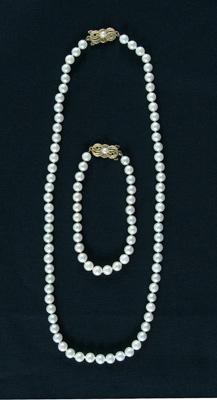 Mikimoto pearl necklace,