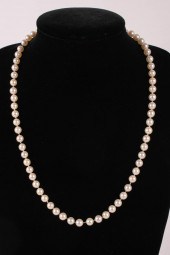 MIKIMOTO PEARL NECKLACE WITH S