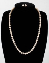 MIKIMOTO PEARL NECKLACE WITH S