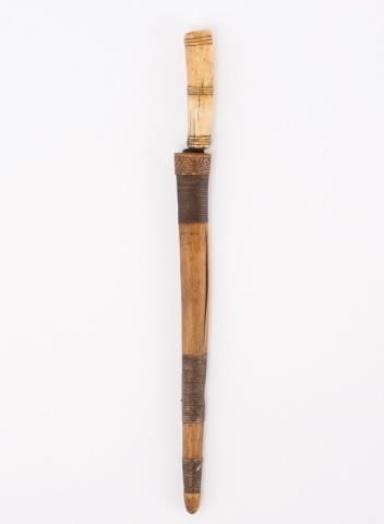 MI'KMAQ BONE HANDLED KNIFE &