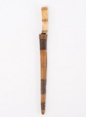 MI'KMAQ BONE HANDLED KNIFE & S