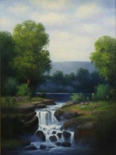 MILBIE BENGE (B.1948) WATERFAL