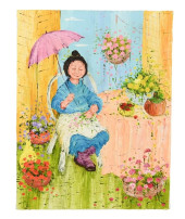 MILDRED BARRETT OIL PAINTING O
