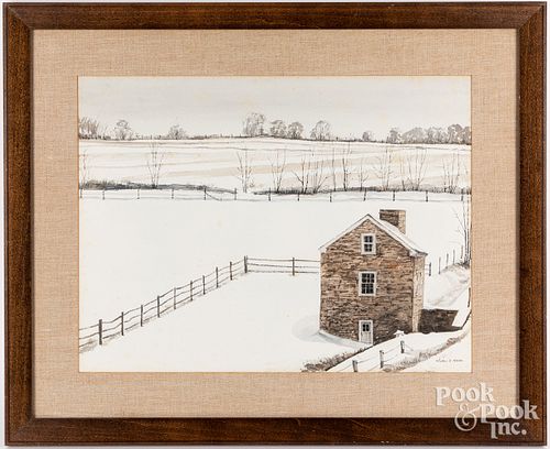 MILDRED SANDS KRATZ WATERCOLOR