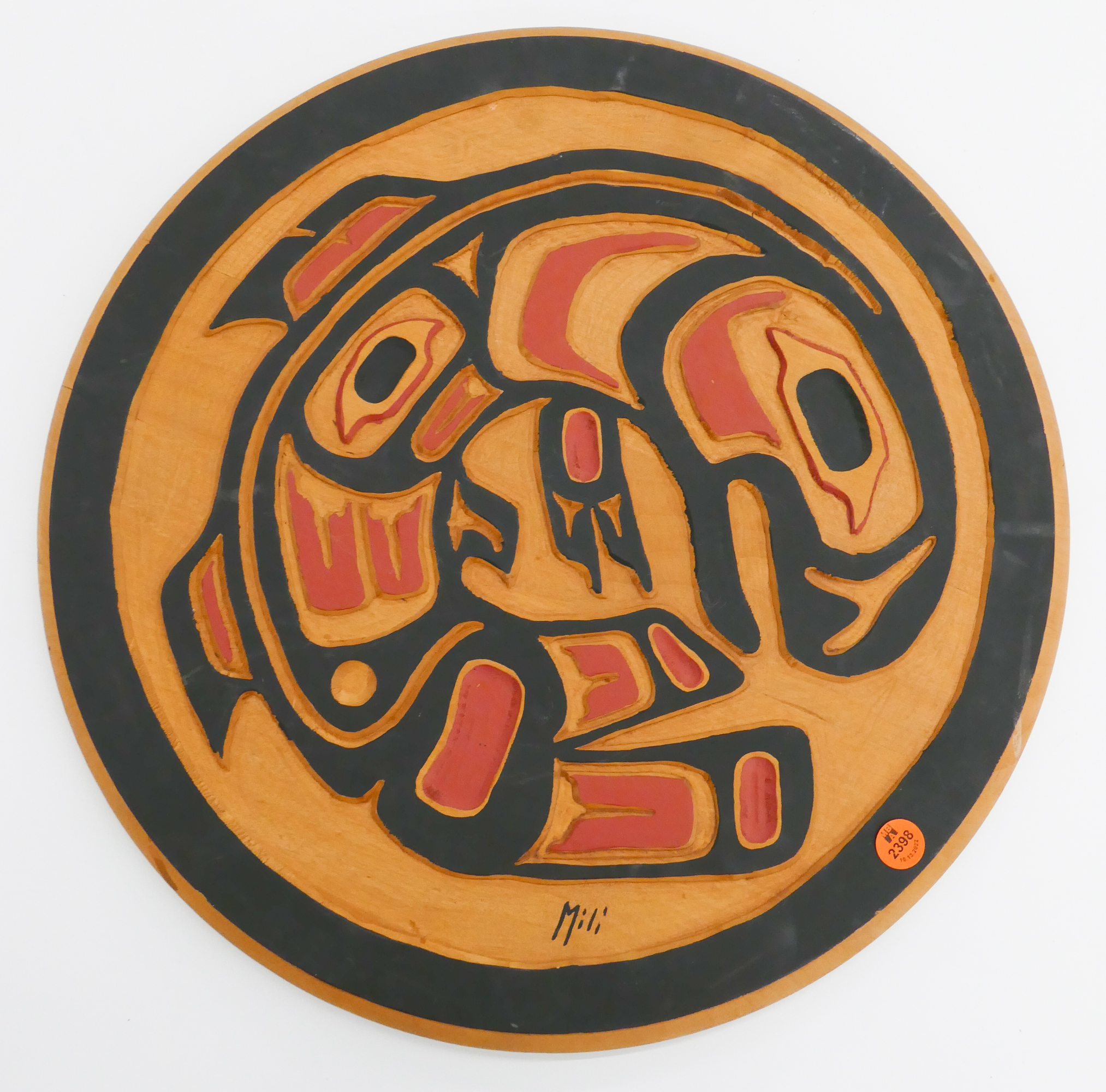 Mili Johnson Carved Whale Cedar
