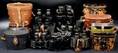 MILITARIA. (11) PR. OF BINOCUL