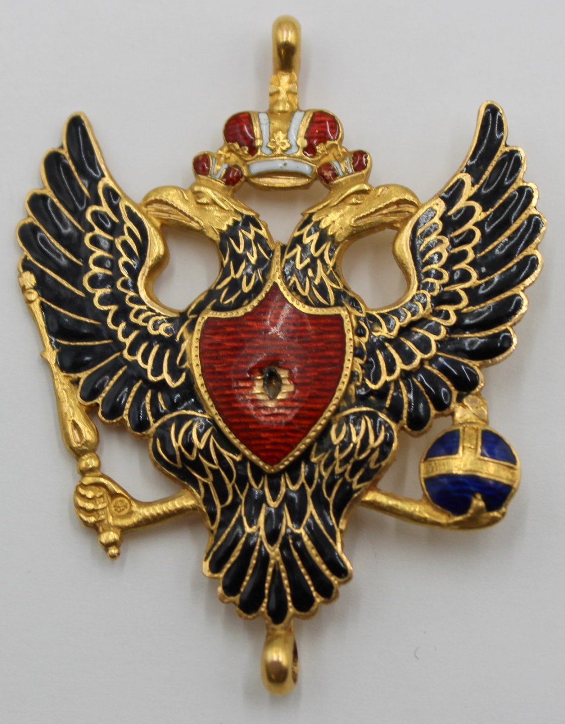 MILITARIA. IMPERIAL RUSSIAN 18KT