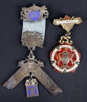 MILITARIA. MASONIC STERLING ME