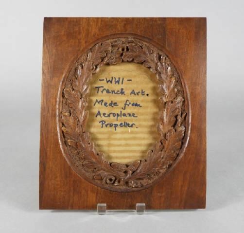 MILITARIA, WWI TRENCH ART PHOTO