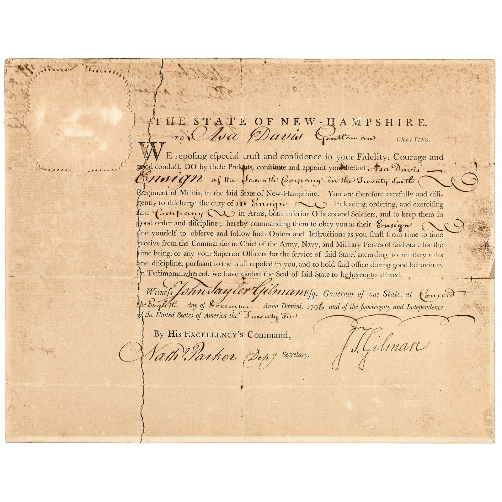 MILITARY APPOINTMENT SIGNED JOHN