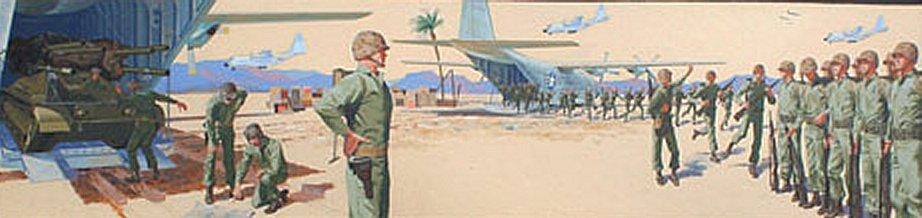 MILITARY ILLUSTRATION: Depicts US