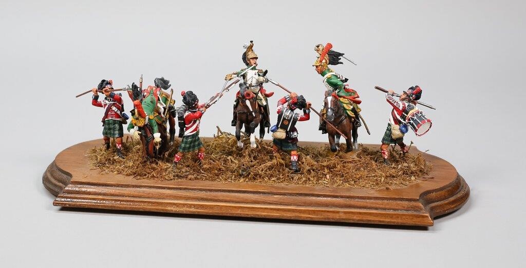 MILITARY MINIATURE DIORAMA BATTLE
