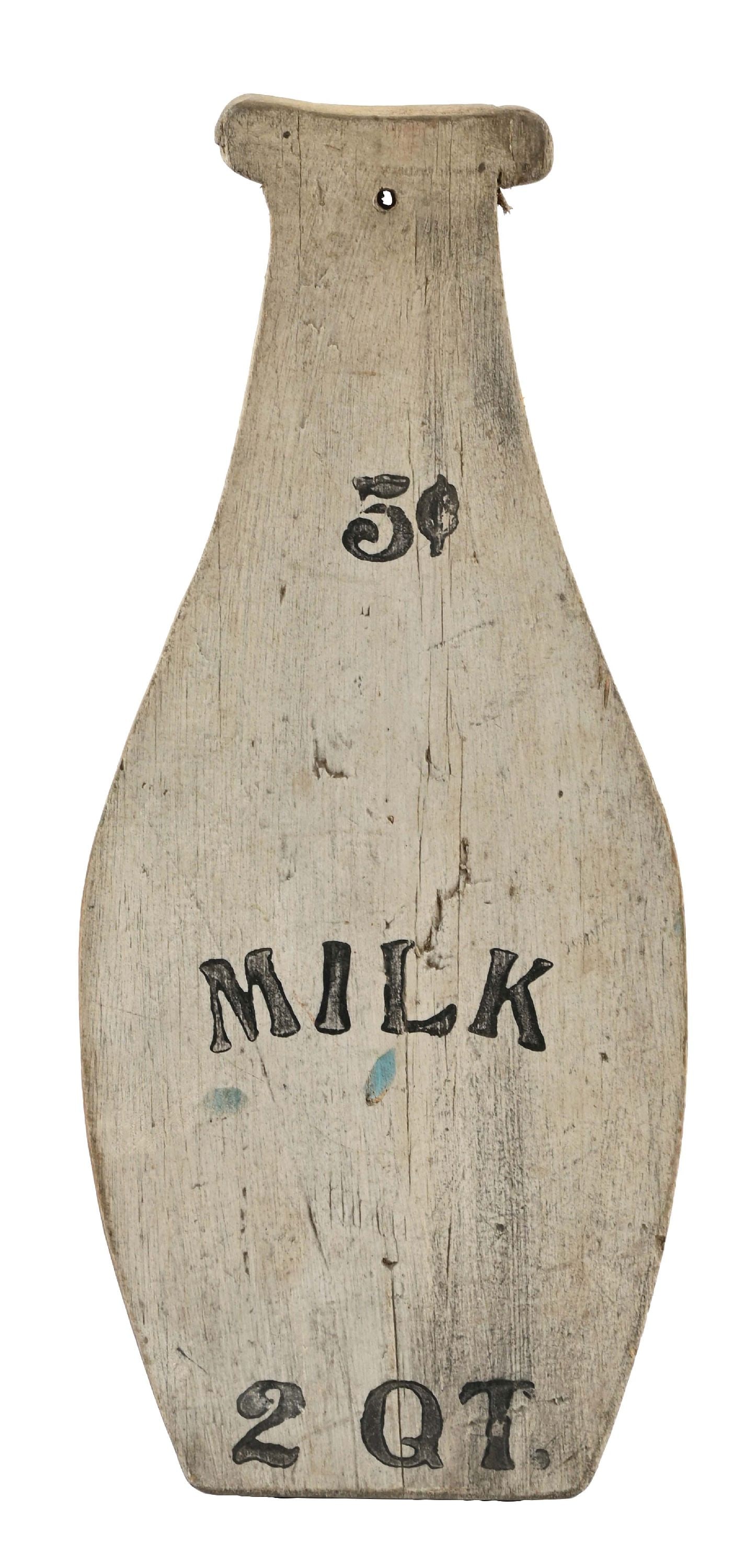 MILK 5&#162; HAND PAINTED WOOD MILK