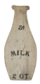 MILK 5&#162; HAND PAINTED WOOD