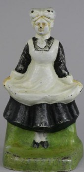 MILK MAID IN APRON DOORSTOP Ju