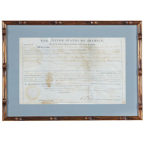 MILLARD FILLMORE 1852 LAND