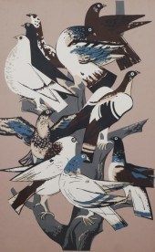 MILLARD SHEETS, SERIGRAPH, PIG