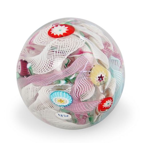 MILLEFIORI DATED 1852 GLASS