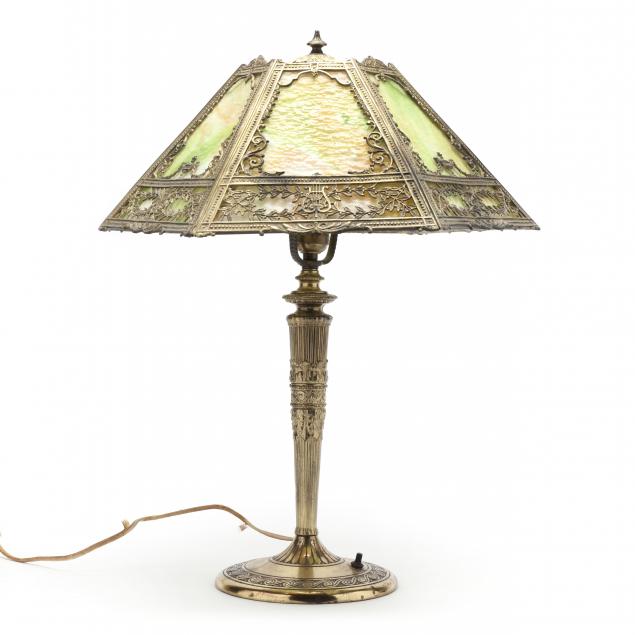 MILLER LAMP CO., BRASS AND SLAG