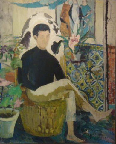 MILLER, Pat. c.1975 O/C Seated