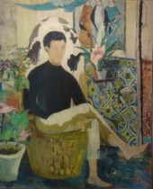 MILLER, Pat. c.1975 O/C Seated