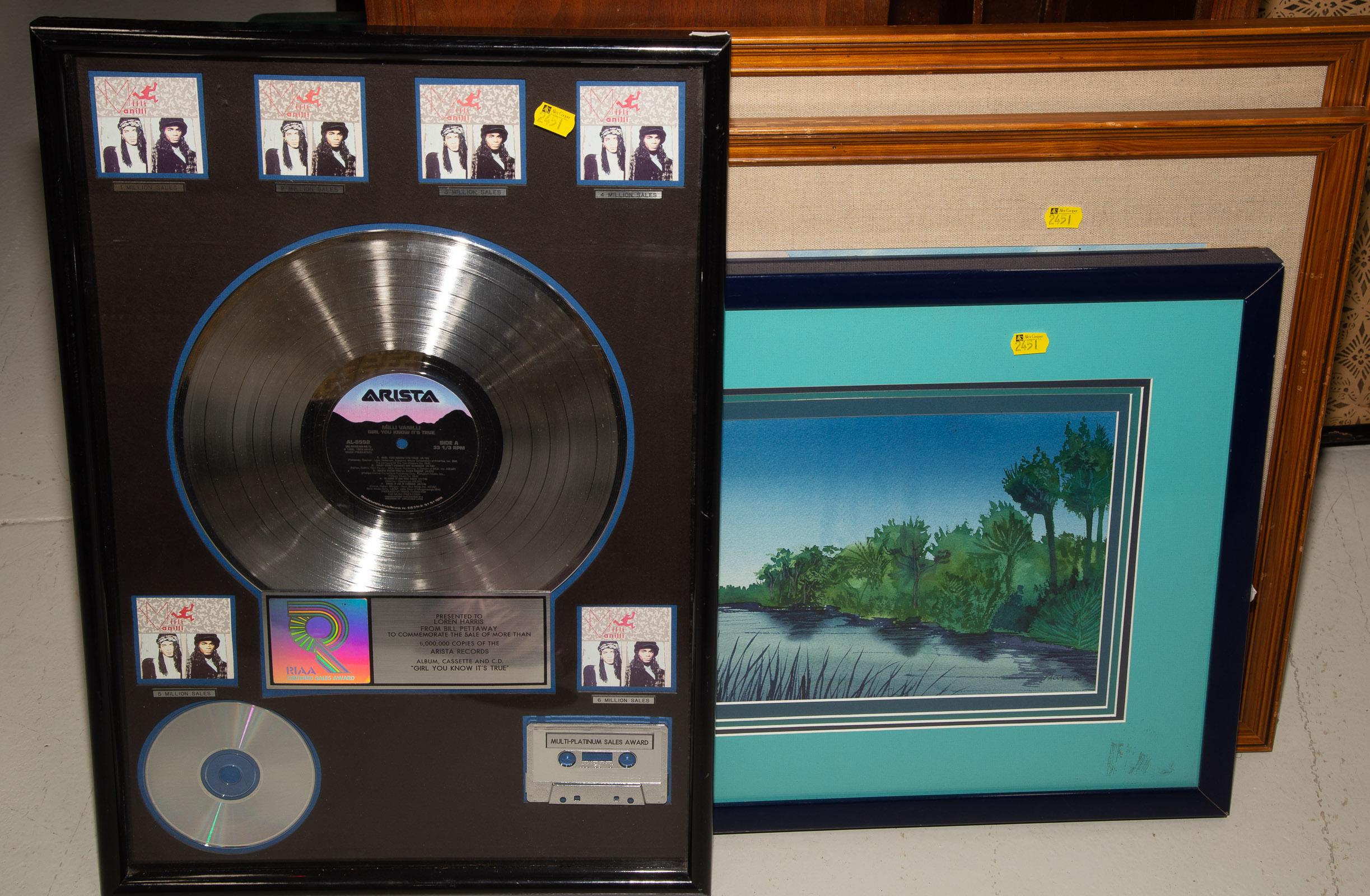 MILLI VANILLI PLATINUM RECORD