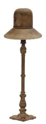 MILLINERY WOOD HAT BLOCK FORM ON