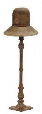 MILLINERY WOOD HAT BLOCK FORM