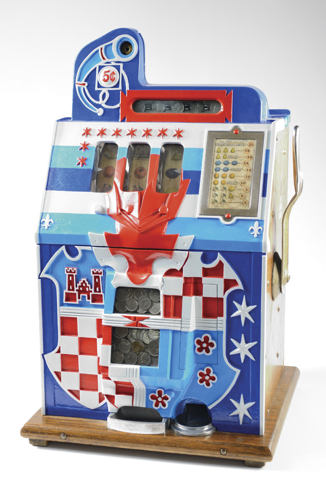 MILLS CASTLE FRONT FIVE-CENT SLOT