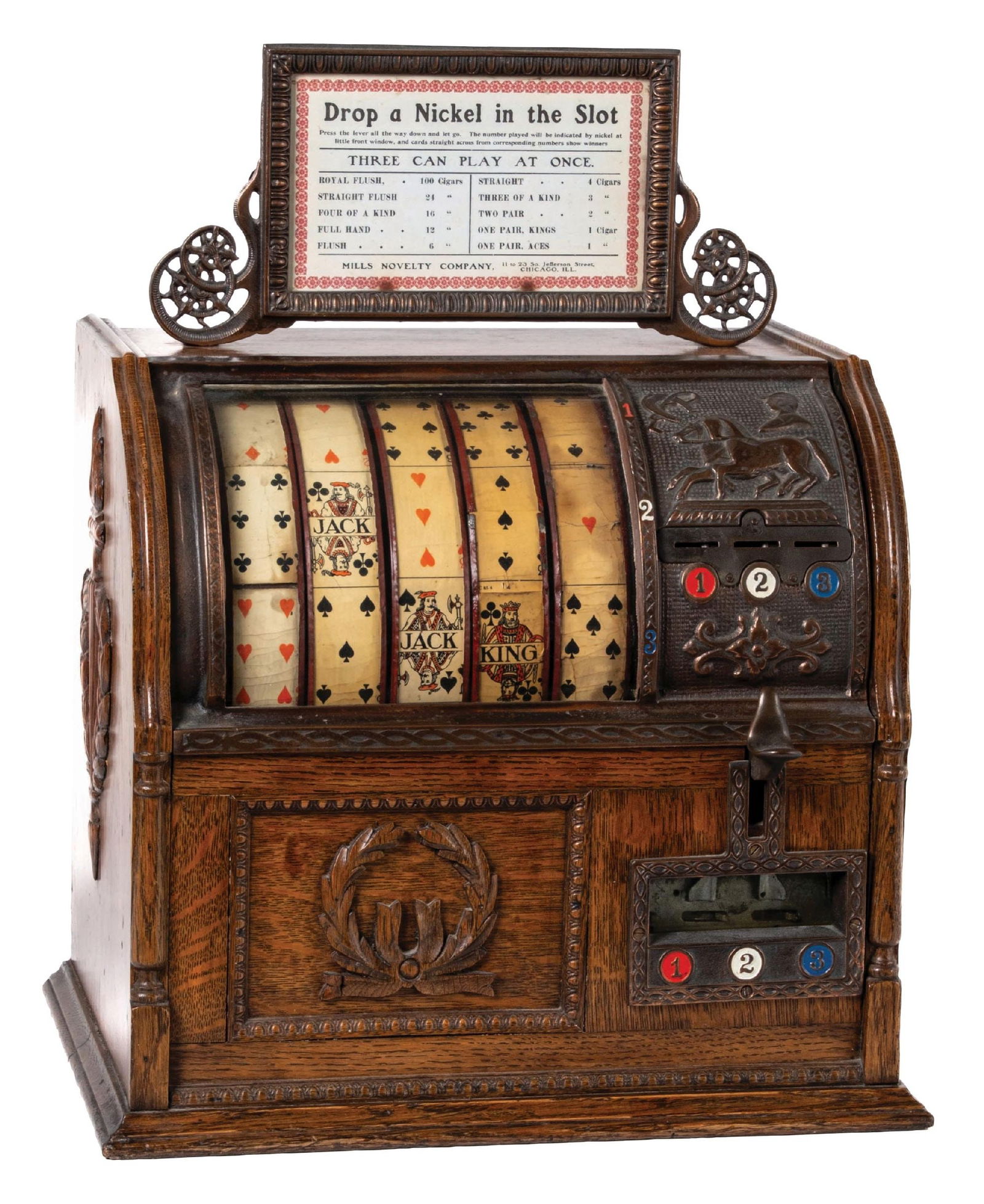 MILLS NOVELTY CO. "JOCKEY" TRADE