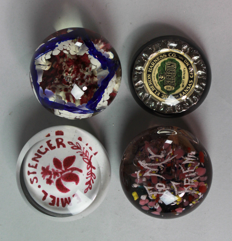 MILLVILLE GLASS PAPERWEIGHT Inset