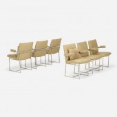 Milo Baughman. Dining chairs,