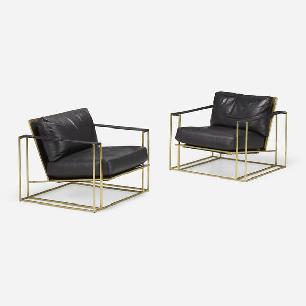Milo Baughman. Lounge chairs